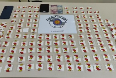Polícia apreende droga com estampa de Pica-pau em Cerqueira César