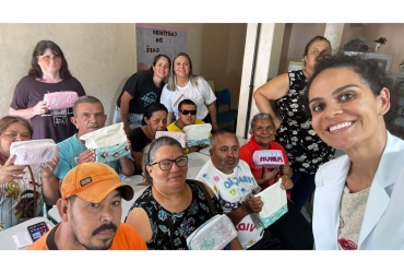 Saúde bucal é tema de atividade do grupo Saúde da Mente em Sarutaiá