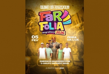 Grito de Carnaval – Far Folia 2026 acontece nesta quinta-feira em Fartura