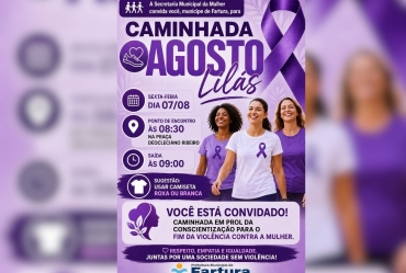 Secretaria da Mulher promove caminhada de conscientização pelo fim da violência contra a mulher