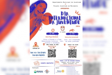 Dia Internacional da Juventude será celebrado em Fartura com programação especial