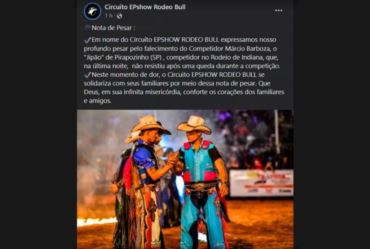 Peão morre após cair durante prova em rodeio e ser atingido por touro, em Indiana