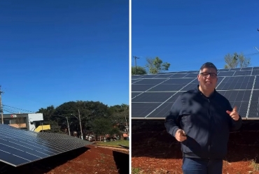 Nova usina fotovoltaica vai gerar energia para prédios públicos e iluminação em Taquarituba