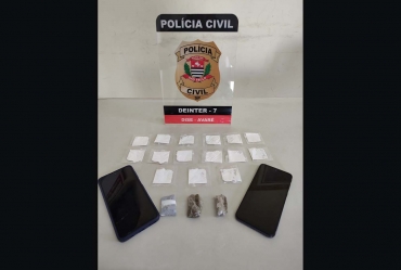 Polícia Civil prende dois em flagrante por tráfico de drogas no Bairro Jurumirim