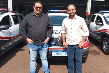 Nova viatura da Polícia Militar reforça a segurança em Timburi