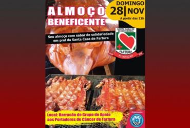  Neste domingo tem almoço beneficente em prol à Santa Casa de Fartura 
